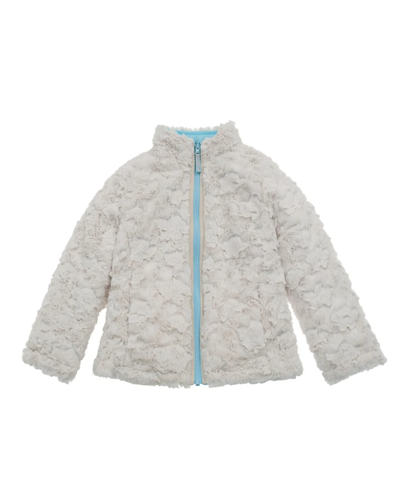 Rokka&Rolla Girls Reversible Sherpa Fleece Puffer Jacket