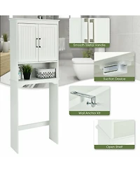 Over Toilet Space Saver Bathroom Organizer with Storage Cabinet