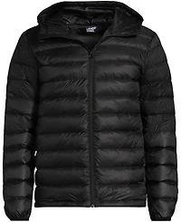 Lands' End Men's Hooded Wanderweight Packable Down Jacket