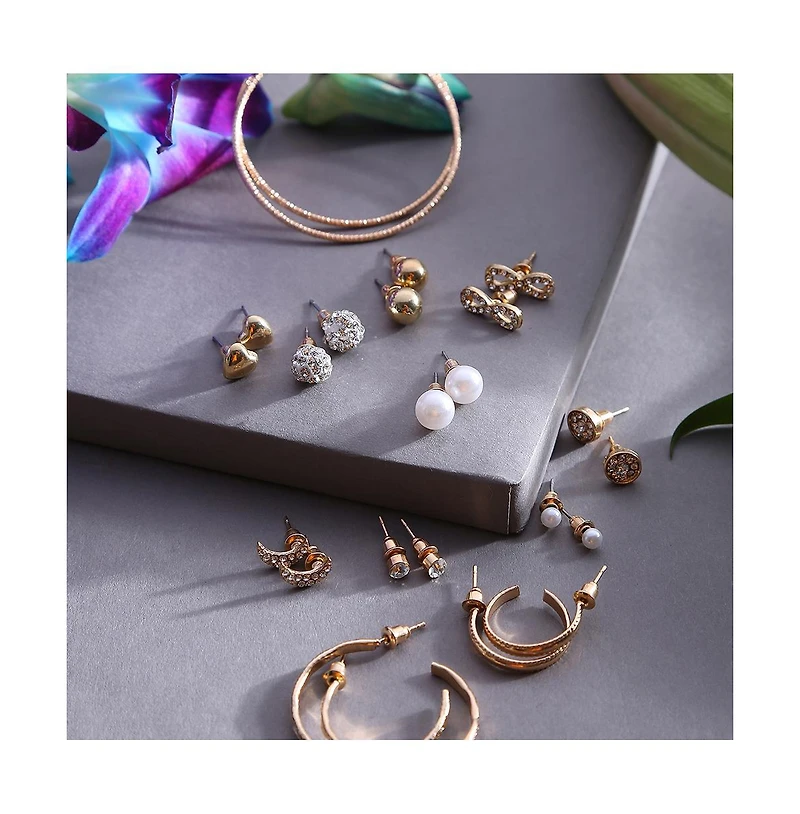 Sohi Women's Pack Of Multi-Layer Earrings