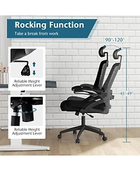 Adjustable Swivel Task Chair Ergonomic Office Chair with Adjustable Lumbar Support