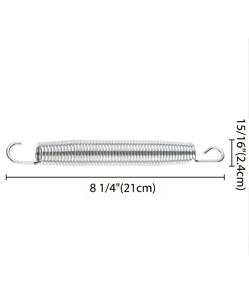 Yescom 8.25" Trampoline Springs Heavy Duty Replacement Springs Trampoline Accessories Trampoline Parts (Pack of 80)