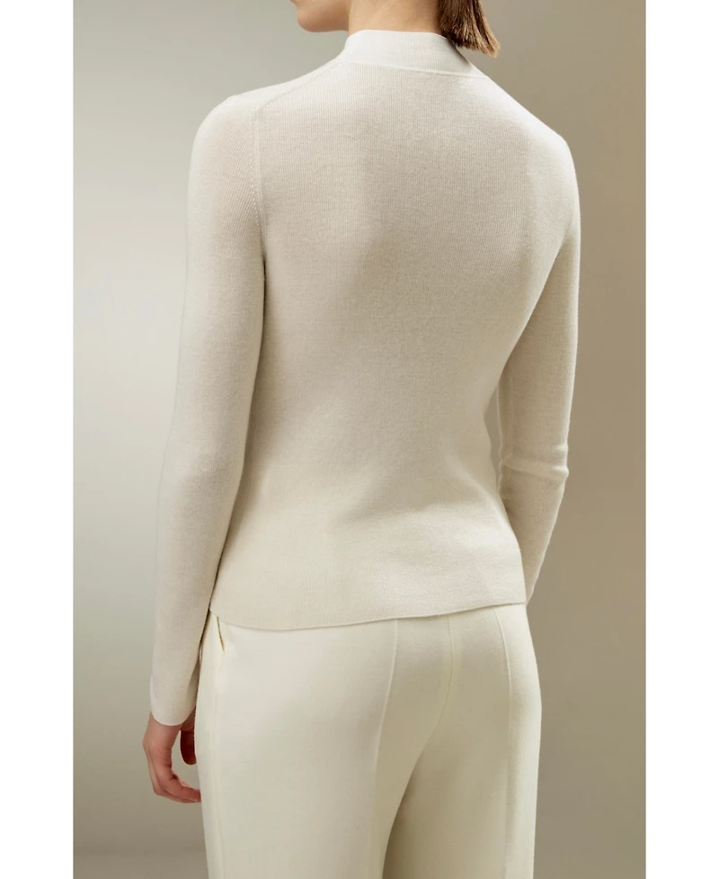 Lilysilk Women's Essential Cashmere Blend Sweater Top