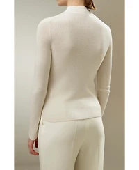 Lilysilk Women's Essential Cashmere Blend Sweater Top