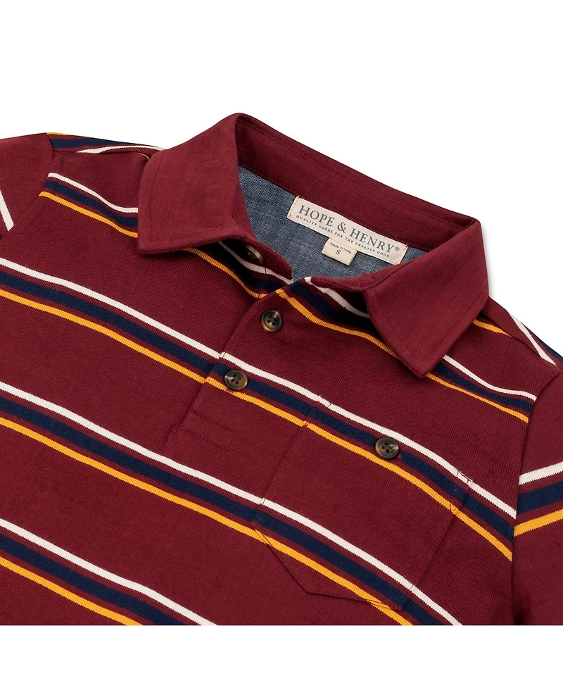 Hope & Henry Baby Boys Short Sleeve Jersey Polo