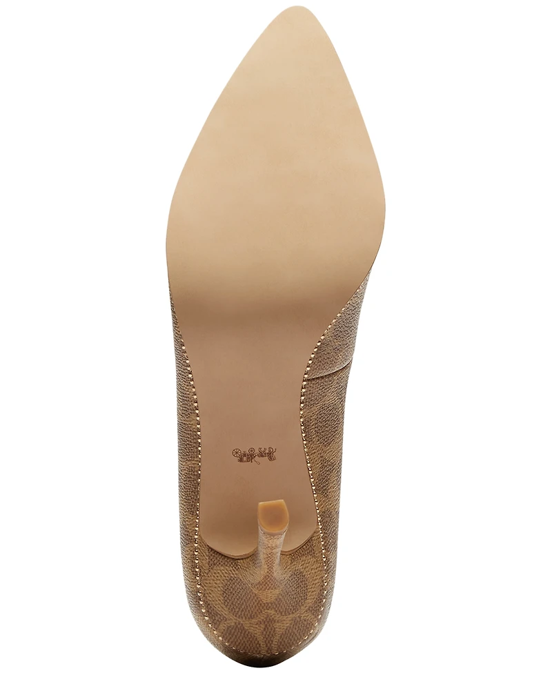 Coach Women's Samantha Signature Pointed-Toe Pumps
