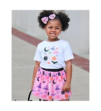 Sweet Wink Toddler Girls Halloween Fun Short Sleeve T-Shirt