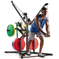 Sunny Health & Fitness Multifunctional Strength Training All in One Home Gym 500 Lb Max Load Weight