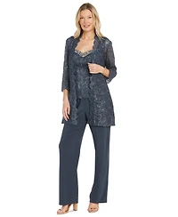 R & M Richards Petite Embellished Jacket, Sleeveless Top & Pants Set