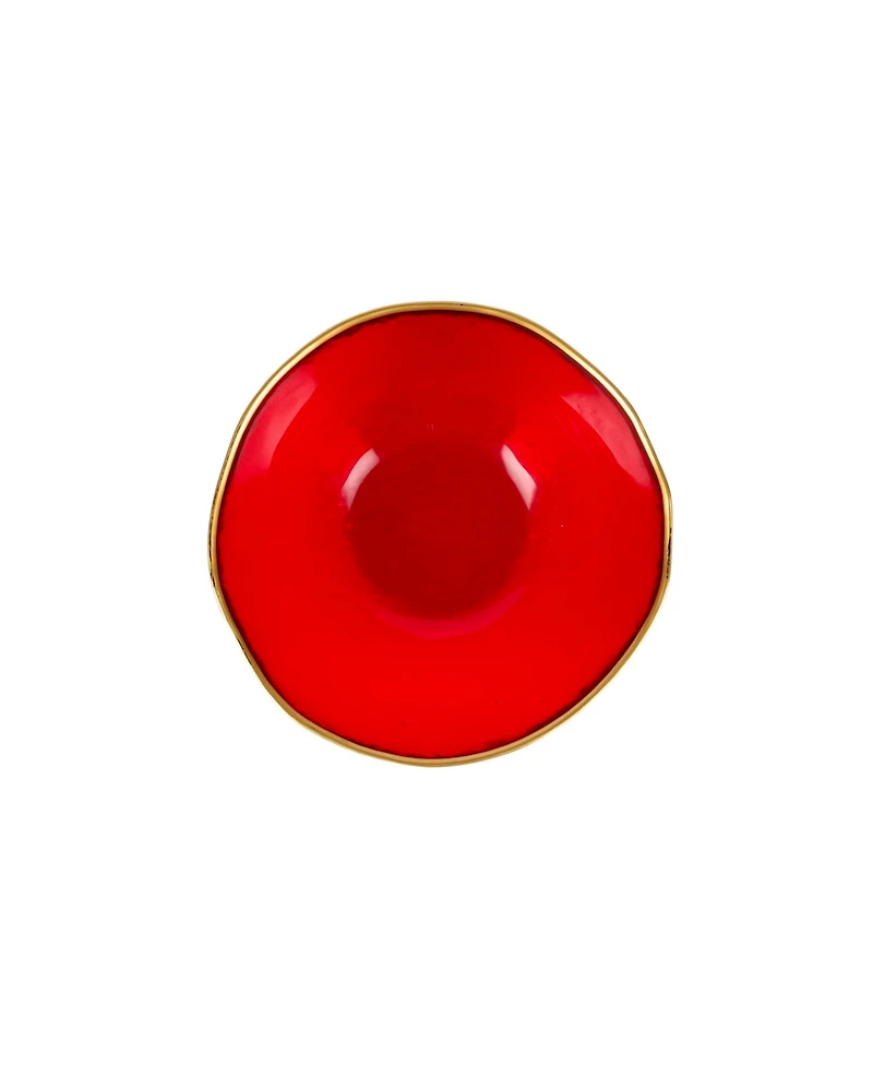 Vietri Holiday Glass Berry Bowl