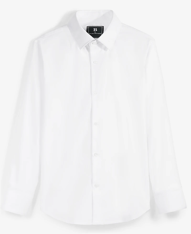 Big Boys Classic-Fit Solid Long-Sleeve Dress Shirt