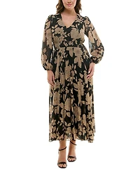 Taylor Plus Printed Maxi Dress
