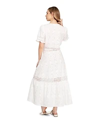 Belle & Bloom Women's Summer Breeze Lace Midi Dress