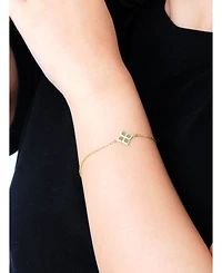 Devata Clover Chain Bracelet in 14K Gold, 6.5 in adj to 7.5 in, approx. 2.4 grams