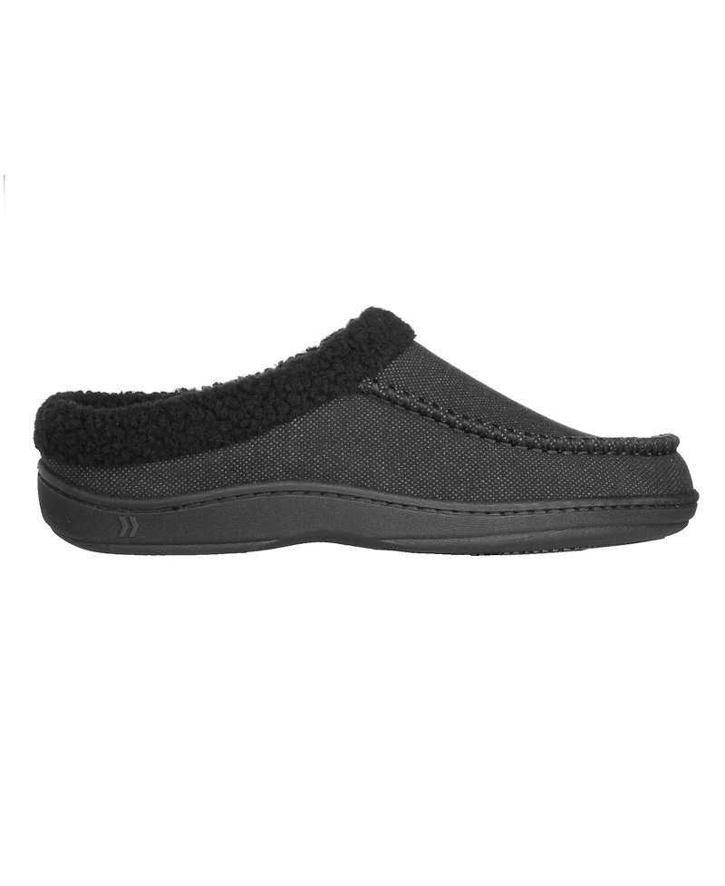 Isotoner Men's Lewis Clog Slippers with Memory Foam