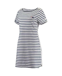Tommy Bahama Women's White New England Patriots Tri-Blend Jovanna Striped Dress