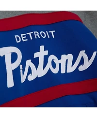 Mitchell & Ness Men's Blue Detroit Pistons Head Coach Pullover Hoodie