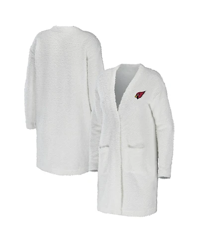 Wear by Erin Andrews Women's Cream Arizona Cardinals Cozy Lounge Cardigan Sweater