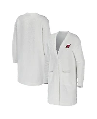 Wear by Erin Andrews Women's Cream Arizona Cardinals Cozy Lounge Cardigan Sweater