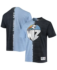 Mitchell & Ness Men's Sky Blue Kansas City Wiz Vertical Tie-Dye Top