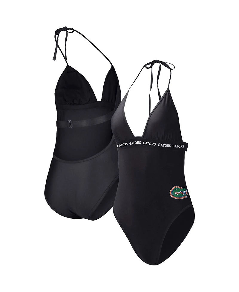 G-iii 4Her by Carl Banks Women's Black Florida Gators Full Count One-Piece Swimsuit