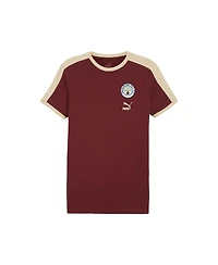 Puma Men's Maroon Manchester City Ftbl Heritage T-Shirt