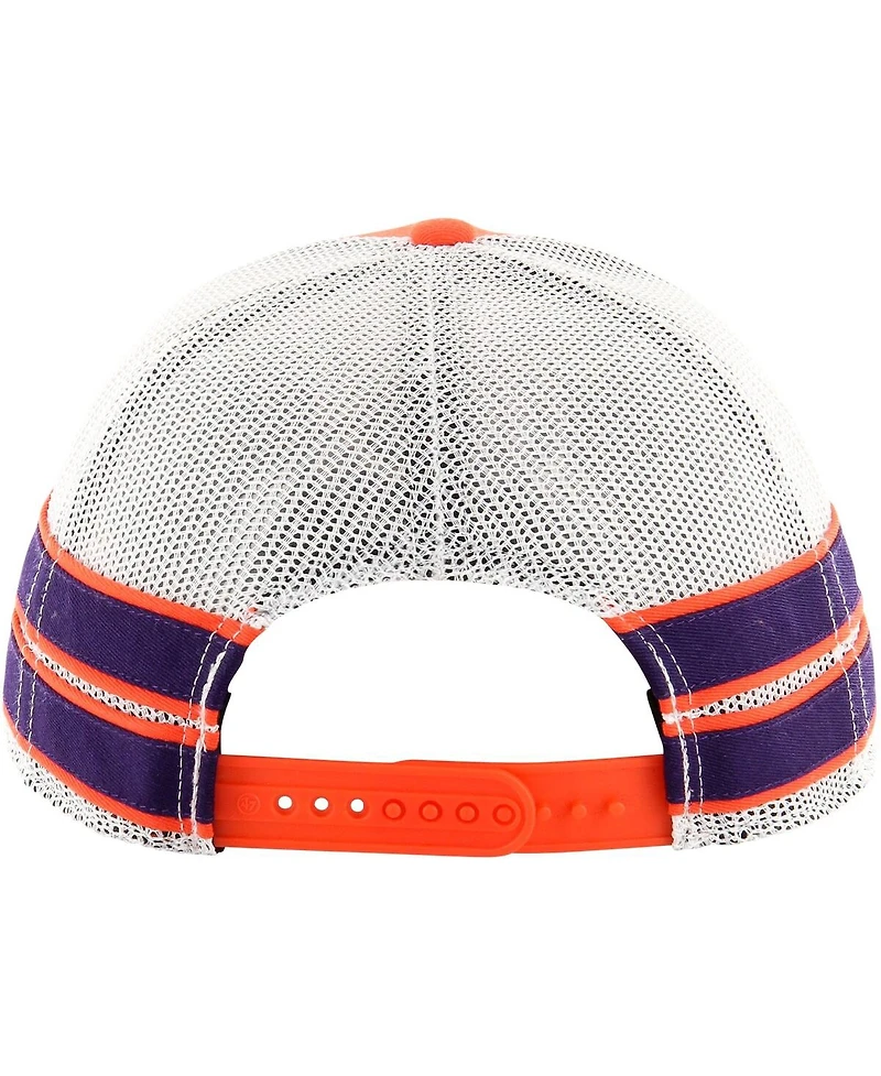 '47 Brand Men's Orange Clemson Tigers Straight Eight Adjustable Trucker Hat