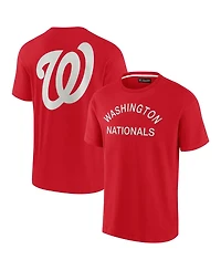 Fanatics Men's and Women's Red Washington Nationals Elements Super Soft Short Sleeve T-Shirt