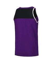 Mitchell & Ness Men's Purple/Black Minnesota Vikings Heritage Colorblock Tank Top