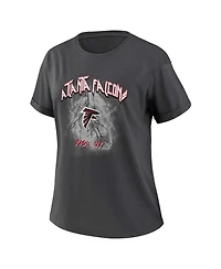 Wear by Erin Andrews Women's Charcoal Atlanta Falcons Boyfriend T-Shirt