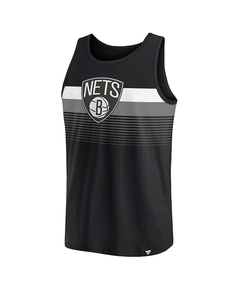 Fanatics Men's Black Brooklyn Nets Wild Game Tank Top