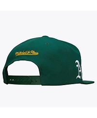 Mitchell & Ness Men's Green Oakland Athletics Team Tagged Snapback Hat
