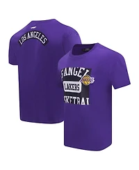 Pro Standard Men's Purple Los Angeles Lakers Made To Play Drop Shoulder T-Shirt