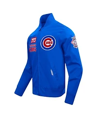 Pro Standard Men's Royal Chicago Cubs Area Code Twill Full-Zip Jacket
