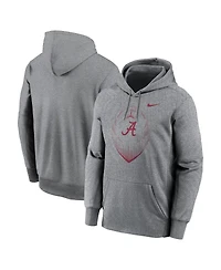 Nike Men's Heather Gray Alabama Crimson Tide Football Icon Performance Fleece Pullover Hoodie