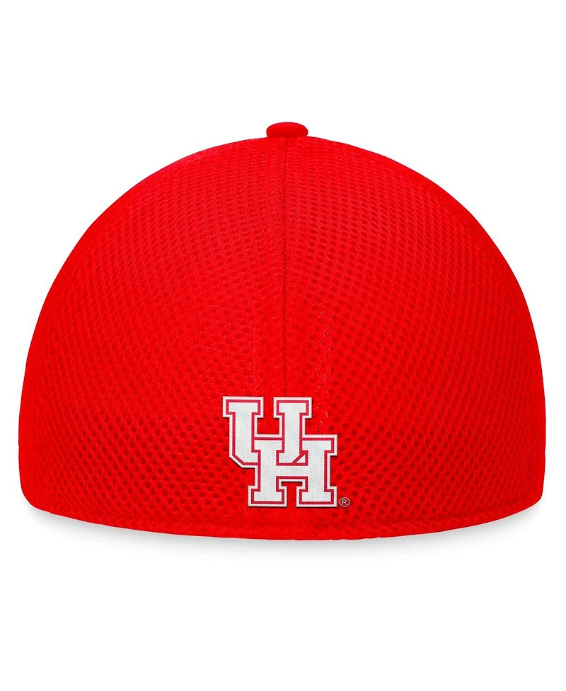 Top of the World Men's Red Houston Cougars Spacer Flex Hat
