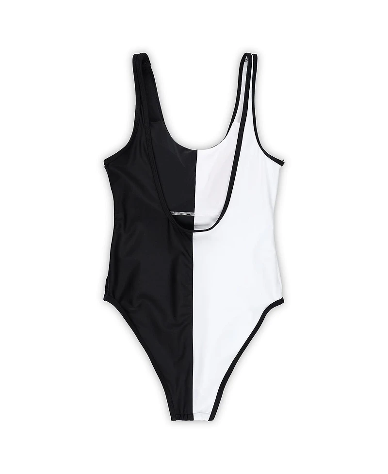 G-iii 4Her by Carl Banks Women's Black/White Minnesota Vikings Last Stand One-Piece Swimsuit