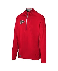 Outerstuff Men's Red Atlanta Falcons Grind Iron Quarter-Zip Top