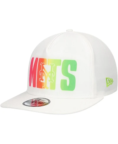 New Era Men's White New York Mets Spring Spectrum Golfer Snapback Hat