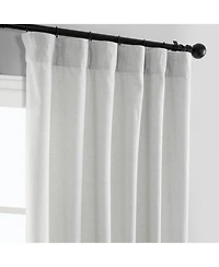 Half Price Drapes Off White Simply Faux Linen Curtain Pair (2 Panels
