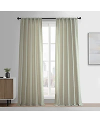 Half Price Drapes Greige Simply Faux Linen Curtain Pair (2 Panels