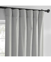 Half Price Drapes Silver Abstract Lounge Embossed Velvet Room Darkening Curtain