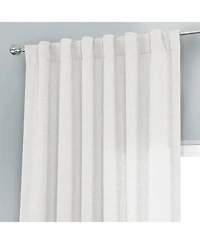 Half Price Drapes Magnolia Off White Italian Faux Linen Room Darkening Curtain