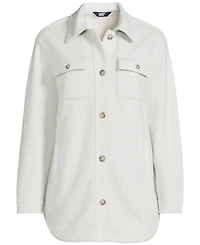 Lands' End Women's Luxe Fleece Shirt Jacket