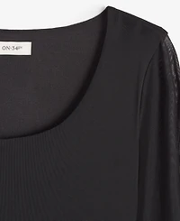 On 34th Women's Mesh Midi Dress, Created for Macy's