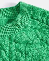 On 34th Women's Cozy Cable-Knit Crewneck Sweater, Created for Macy's