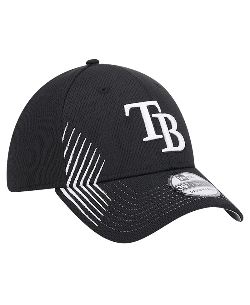 New Era Men's Black Toronto Blue Jays Active Dash Mark 39THIRTY Flex Hat