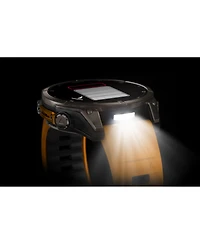 Garmin fenix 8 47mm, Amoled, Outdoor & Fitness Gps Smartwatch, Saphire, Bare Graphite Titanium, Spark Orange/Graphite Band, Na