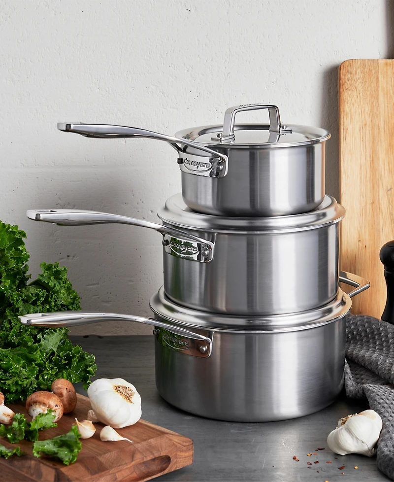 Demeyere Essential 5 Stainless Steel 1.5 Qt. 2-Piece Saucepan with Lid
