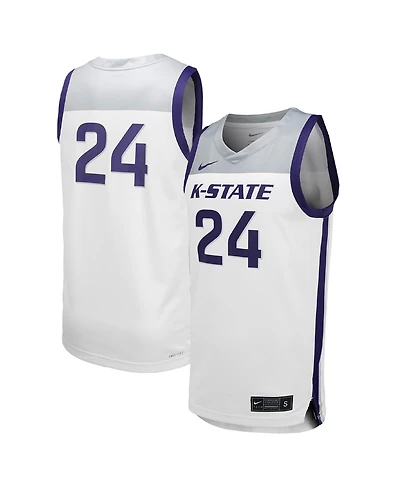 Nike Women's and Men's 23 White Kansas State Wildcats Team Replica Basketball Jersey